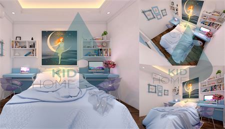 Thiết kế phòng ngủ bé trai - anh Chung CC cao cấp Royal City