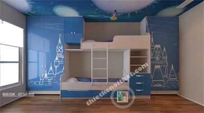 Những mẫu thiết kế nội thất phòng ngủ trẻ em cho chung cư hiện đại